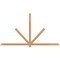 Ekena Millwork Kennewick Timber Gable Bracket, Western Red Cedar, 108"W x 58"H x 3 1/2"D x 3 1/2"F, 13/12 Pitch GBW108X58X0404KEN00SWR - alternate 1